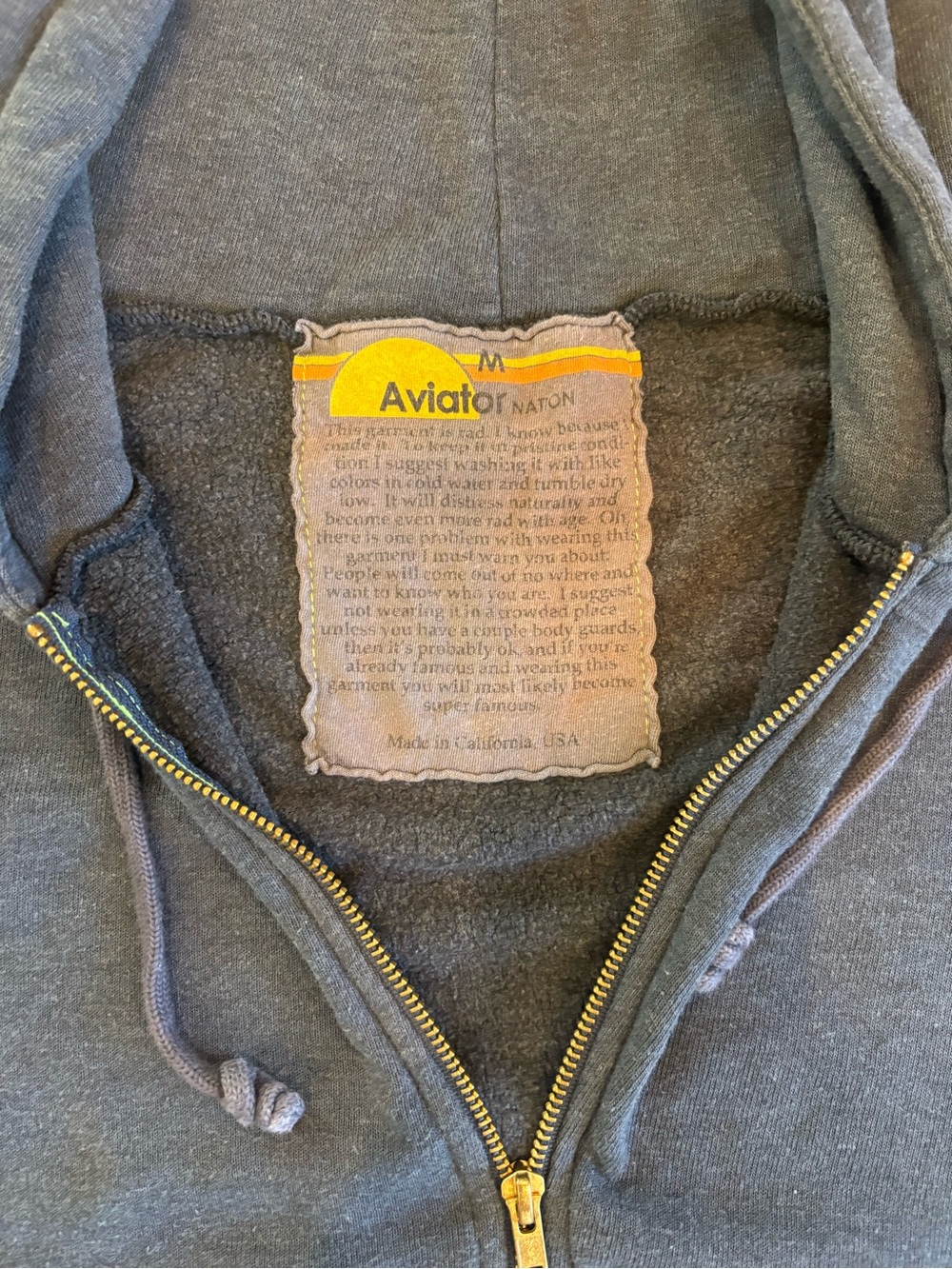 Aviator Nation unisex Full-Zip Hoodie - Picture 2 of 5